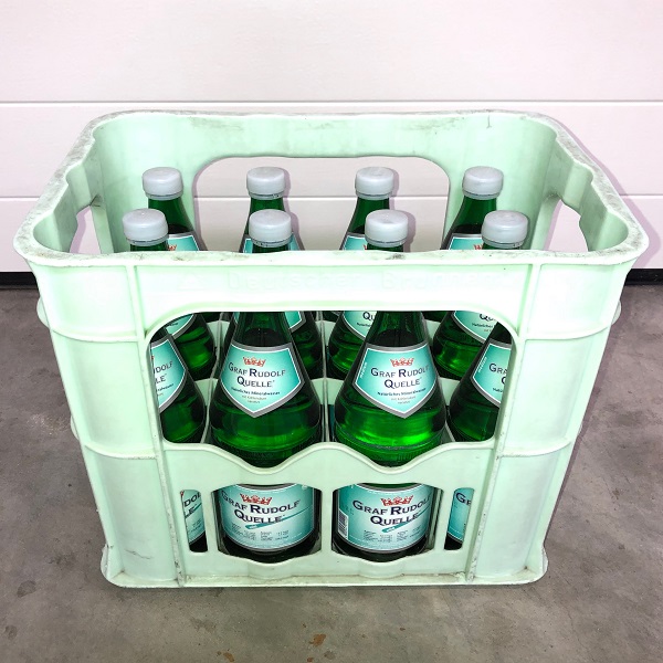 Graf Rudolf Quelle Mineralwasser Mild wenig Kohlensäure Glasflaschen 12x 0,75L