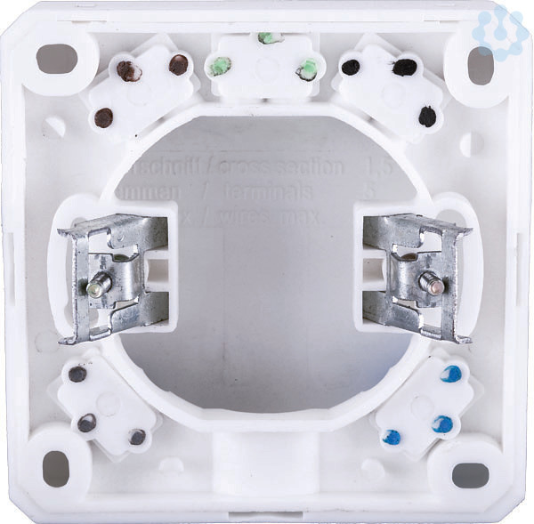 Bachmann Herdanschlussdose UP/AP weiß Schraubklemme 190.270  
