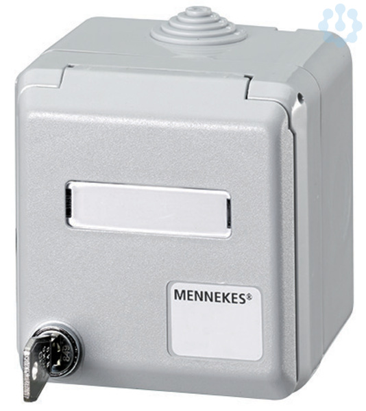 Mennekes Cepex Leergehäuse Rutenbeck AP-Datendose RJ45 Typ UP0S grau ...